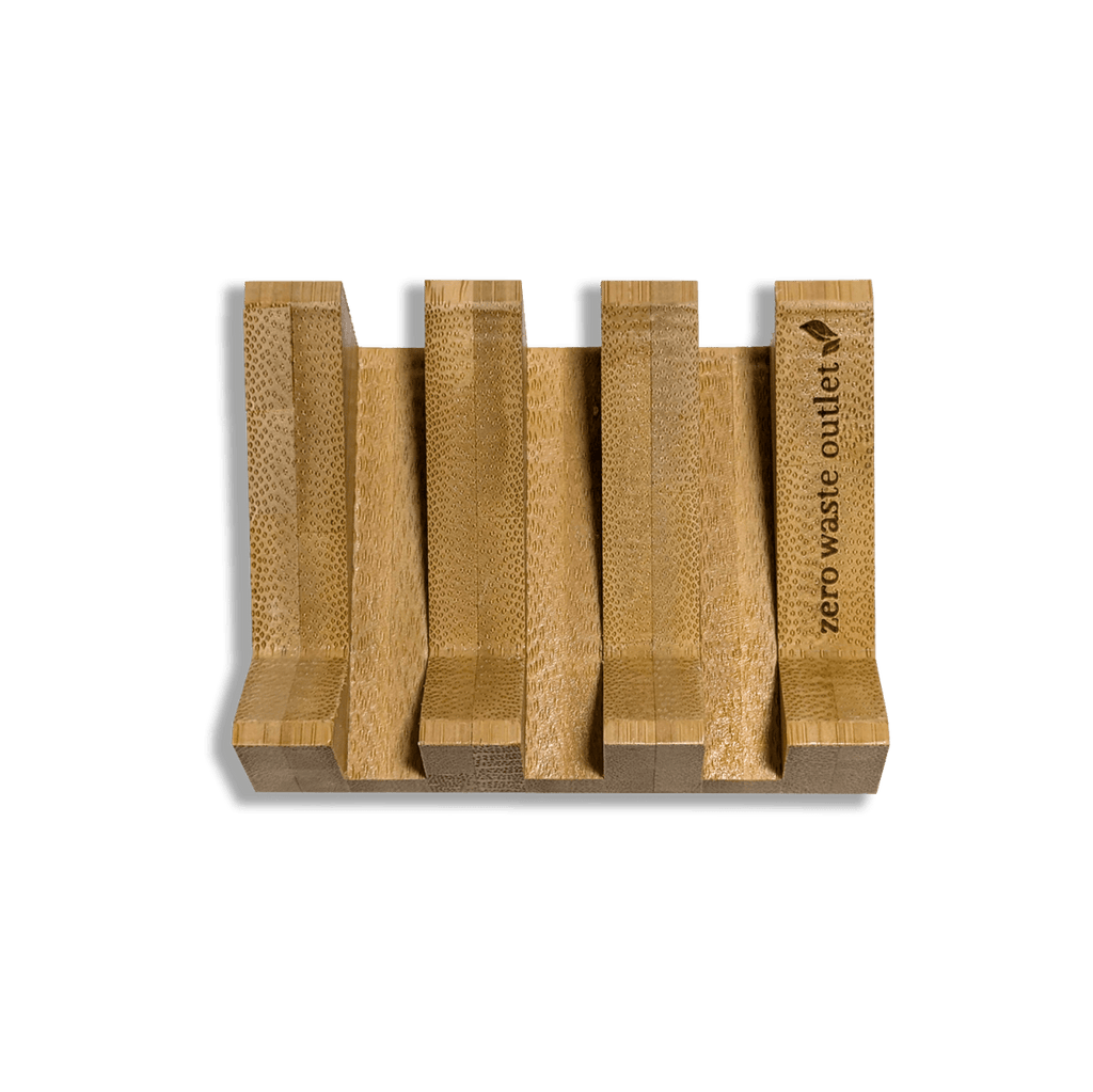 Angled Bamboo Soap Dish