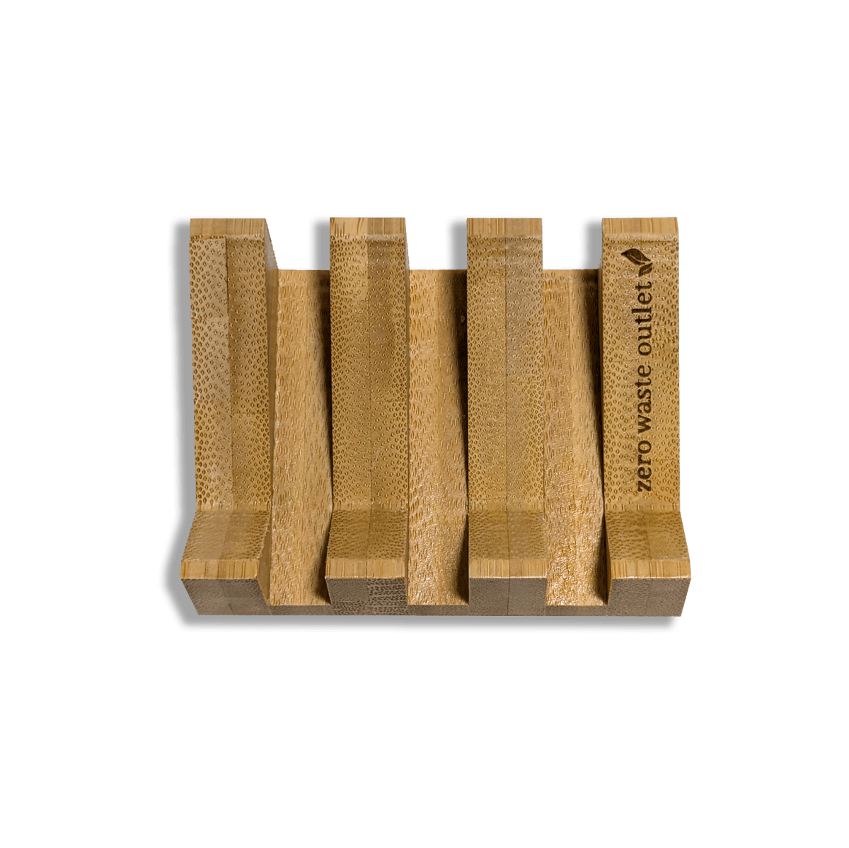 Angled Bamboo Soap Dish